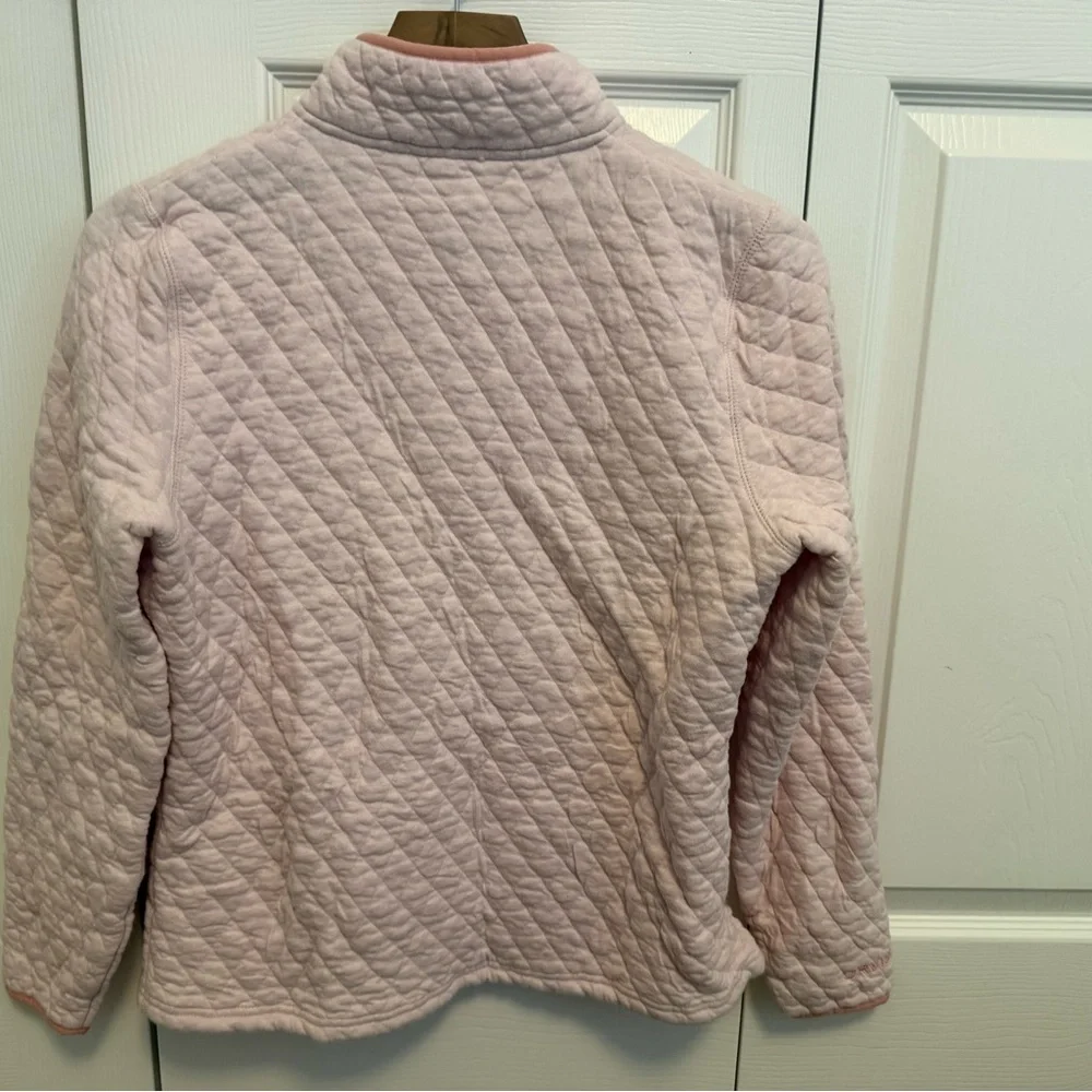 Orvis Light Pink Quilted  Pullover - Picture 2 of 4